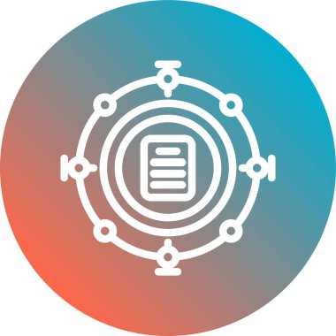 seo modern simgesinin vektör illüstrasyonu