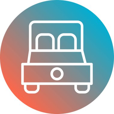 bus simgesi, vektör illüstrasyonu