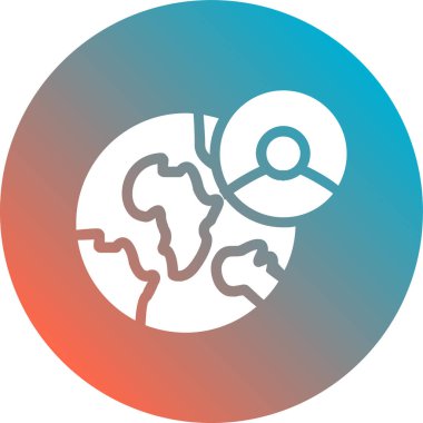 Küresel simge vektör illüstrasyonu