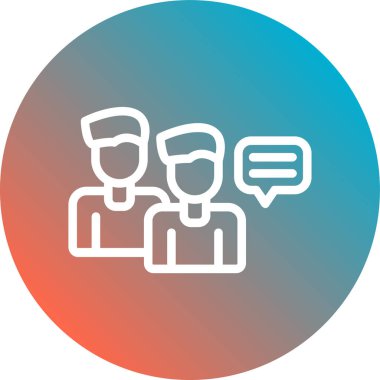 Sohbet simgesi vektör illüstrasyonu