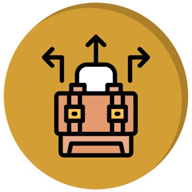 torba simgesi, vektör illüstrasyonu