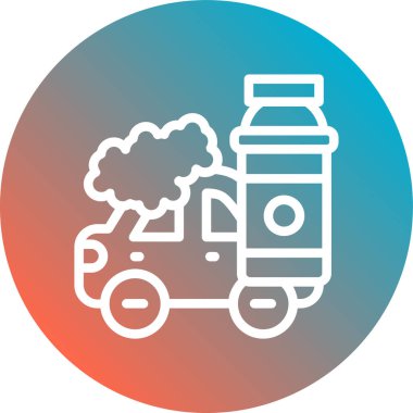 Benzin istasyonu simgesinin vektör illüstrasyonu