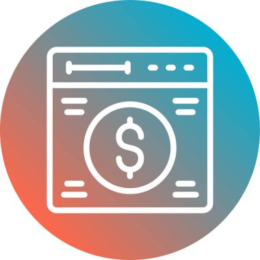 vektör para simgesi illüstrasyonu