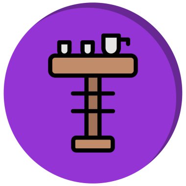 Çizgi film simgesinin vektör çizimi