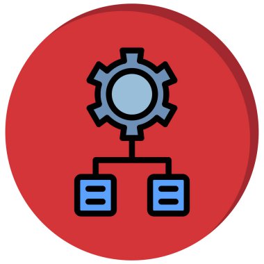 dişli simgesi vektör illüstrasyonu