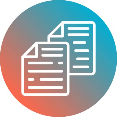 Belge simgesinin vektör illüstrasyonu