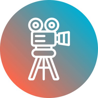 Kamera. Web simgesi basit illüstrasyon