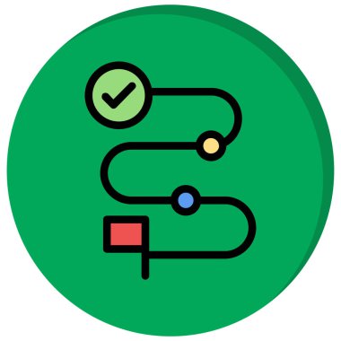 Modern vektör illüstrasyonu ve harita simgesi eksikliği