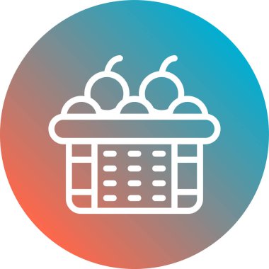 Takvim düz simgesini, vektör, illüstrasyon