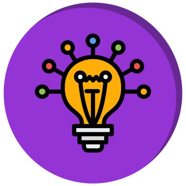 ampul simgesi vektör illüstrasyonu