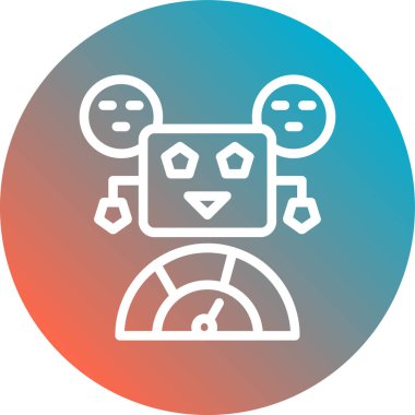 robot ikon vektör illüstrasyonu