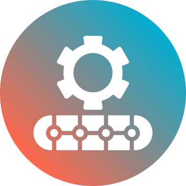 dişliler düz vektör simgesi