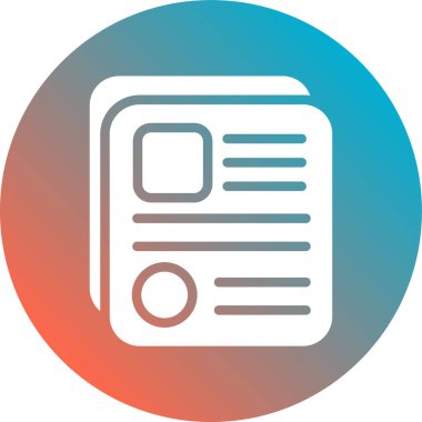 Dosya simgesinin vektör illüstrasyonu