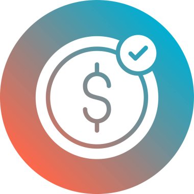 Vektör Doları para simgesi