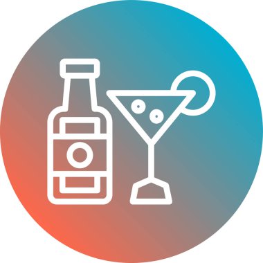 alkol içeceği ikon vektör illüstrasyon tasarımı