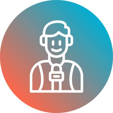 Bir insan simgesinin vektör illüstrasyonu