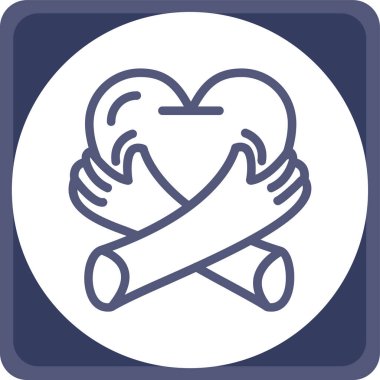 kırık kalp simge vektör çizim