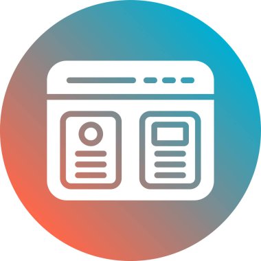 tarayıcı simgesinin vektör illüstrasyon tasarımı