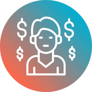 dolar simgesivektör illüstrasyon