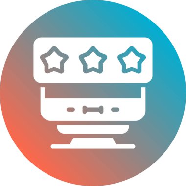 derecelendirme vektör simgesi modern basit vektör çizimi