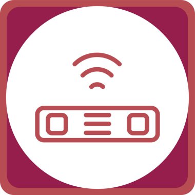 Modern b 'nin vektör illüstrasyonu radyo simgesinden yoksundur