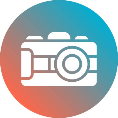 Fotoğraf kamerası vektör simgesi