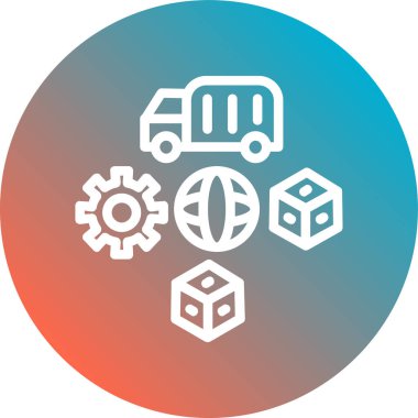 Modern bir simgenin vektör illüstrasyonu