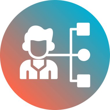 Bir doktor simgesinin vektör çizimi