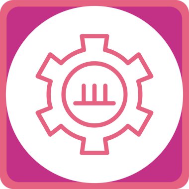 dişli simgesi, vektör çizimi