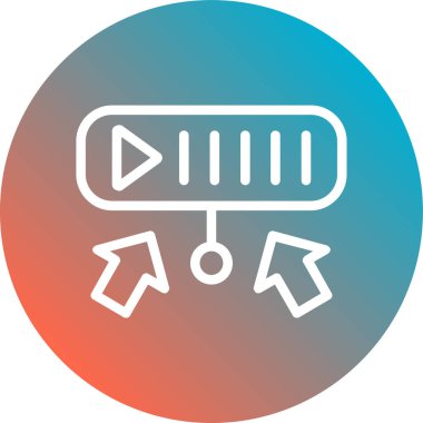 Vektör müzik simgesi illüstrasyonu