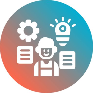 Robot simgesinin vektör illüstrasyonu