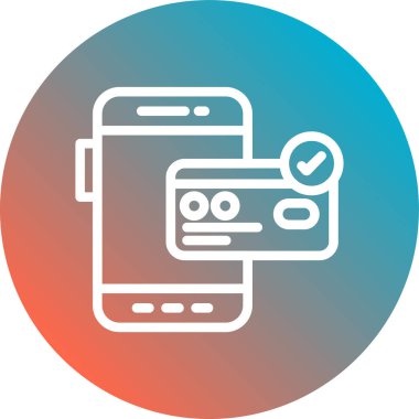 cep telefonu simgesi soyut bir grupta izole edildi