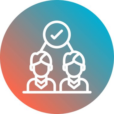 İnsan simgesinin vektör illüstrasyonu