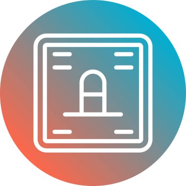 Modern yapı simgesinin vektör illüstrasyonu