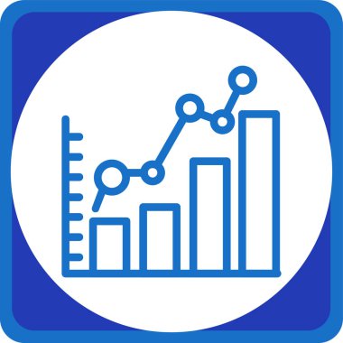Bar çizelgesi. Web simgesi basit illüstrasyon