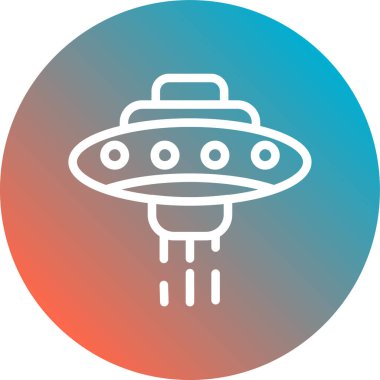 Uzay simgesi vektör illüstrasyonu