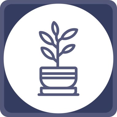 bitki simgesi vektör illüstrasyonu