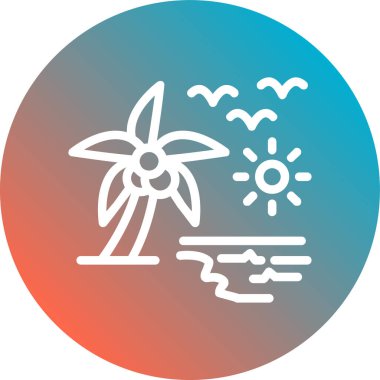 Güneş simgesinin vektör illüstrasyonu