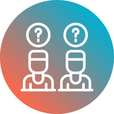 İnsan simgesinin vektör illüstrasyonu