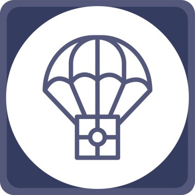 balon hava uçuş simgesi ana hat biçiminde