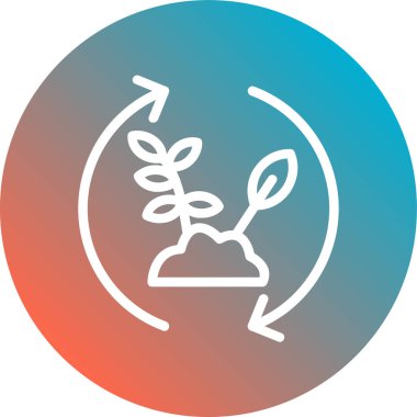 vektör ekoloji ikonu illüstrasyonu