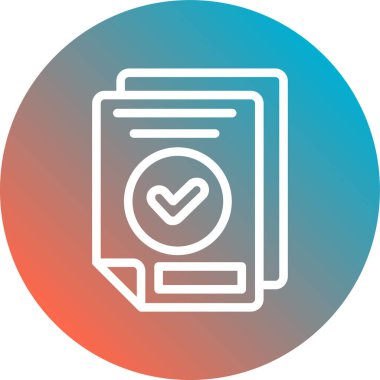 kontrol listesi simgesi, vektör illüstrasyonu