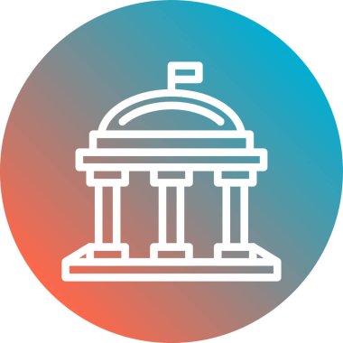 Modern yapı simgesinin vektör illüstrasyonu