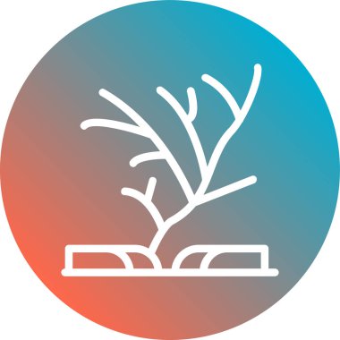 vektör ağacı simgesi, vektör illüstrasyonu