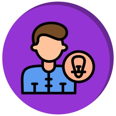 man simgesi vektör illüstrasyonu