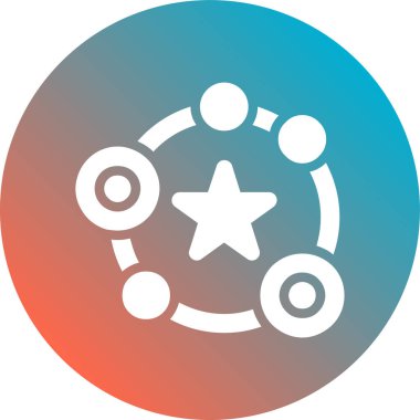 yıldız simgesi vektör illüstrasyonu