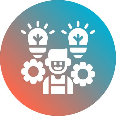 Bir çiçek simgesinin vektör illüstrasyonu