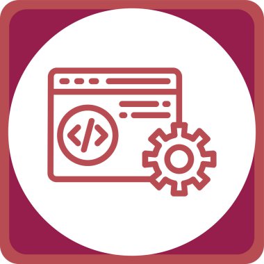 Web simgesi vektör illüstrasyonu