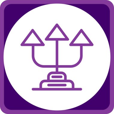 Yol işaretinin vektör illüstrasyonu