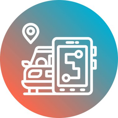 gps navigasyon çemberi izole edilmiş simge tasarımı